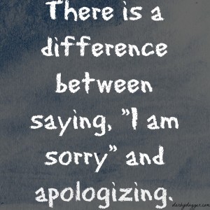 apology vs I'm Sorry