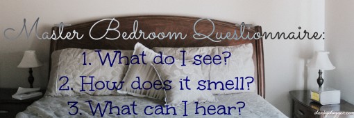 Master Bedroom Questionnaire. By Darby Dugger